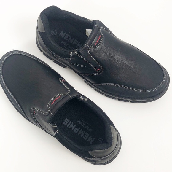 Memphis One Men’s Casual Slip-on Shoes Black Sz 9 - Picture 3 of 7